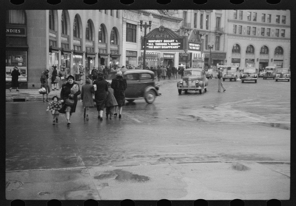 [Untitled photo, possibly related to: Rainy day, Indianapolis, Indiana]. Sourced from the Library of Congress.