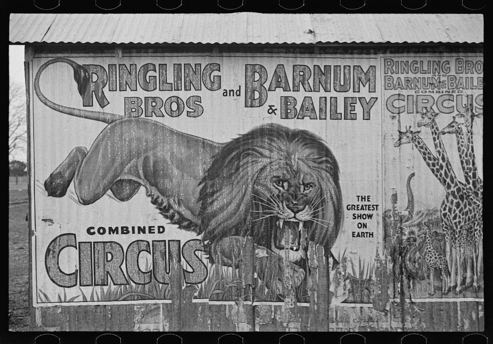 Circus poster, Alabama. Sourced from the Library of Congress.