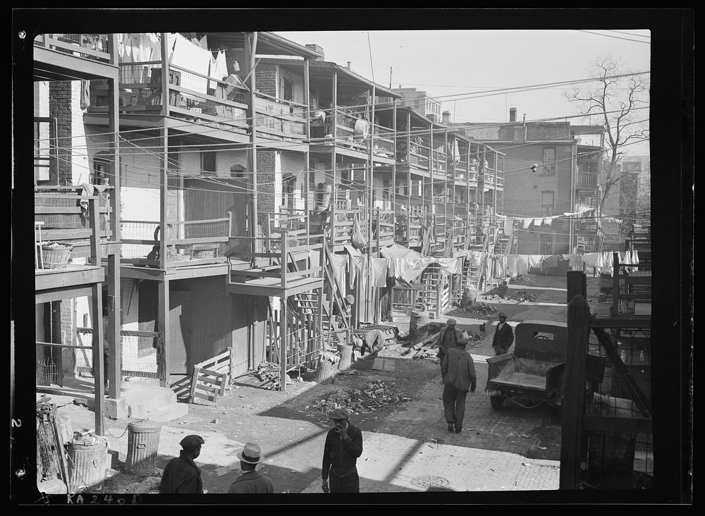Slums. Washington, D.C.. Sourced from the Library of Congress.
