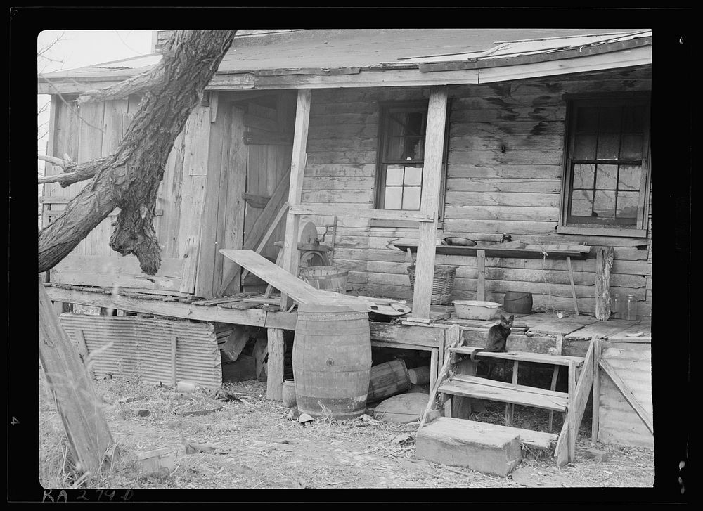 Old farmhouse at the Snowden Estate, recently purchased by Resettlement Administration. Maryland. Sourced from the Library…