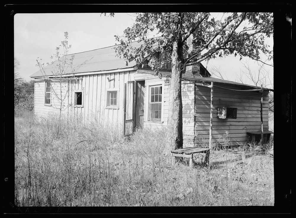 Old house purchased by Resettlement Administration. Berwyn, Maryland. Sourced from the Library of Congress.
