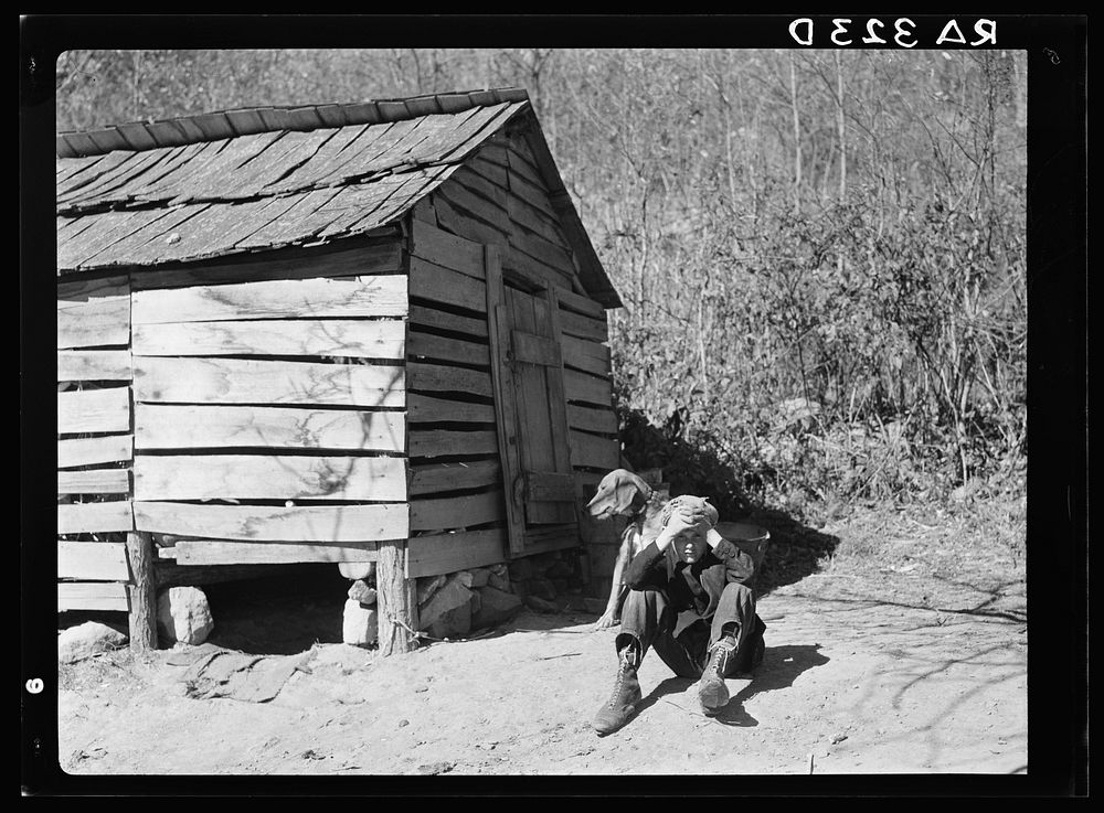 One of Eddie Nicholson's children. Shenandoah National Park, Virginia. Sourced from the Library of Congress.
