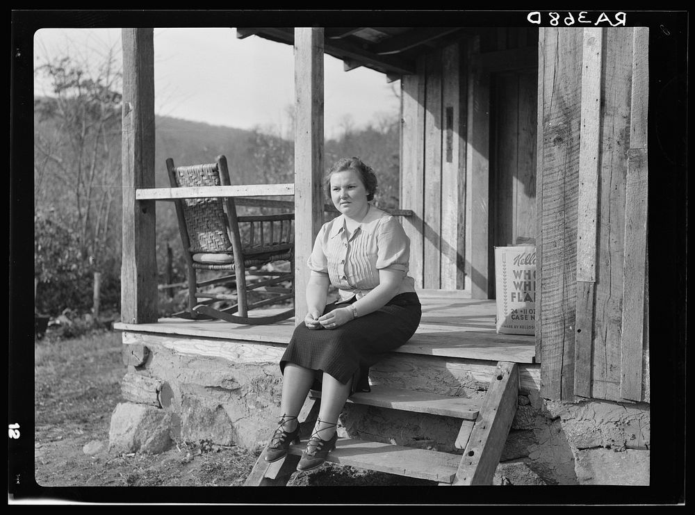 School teacher at Corbin Hollow. Shenandoah National Park, Virginia. Sourced from the Library of Congress.