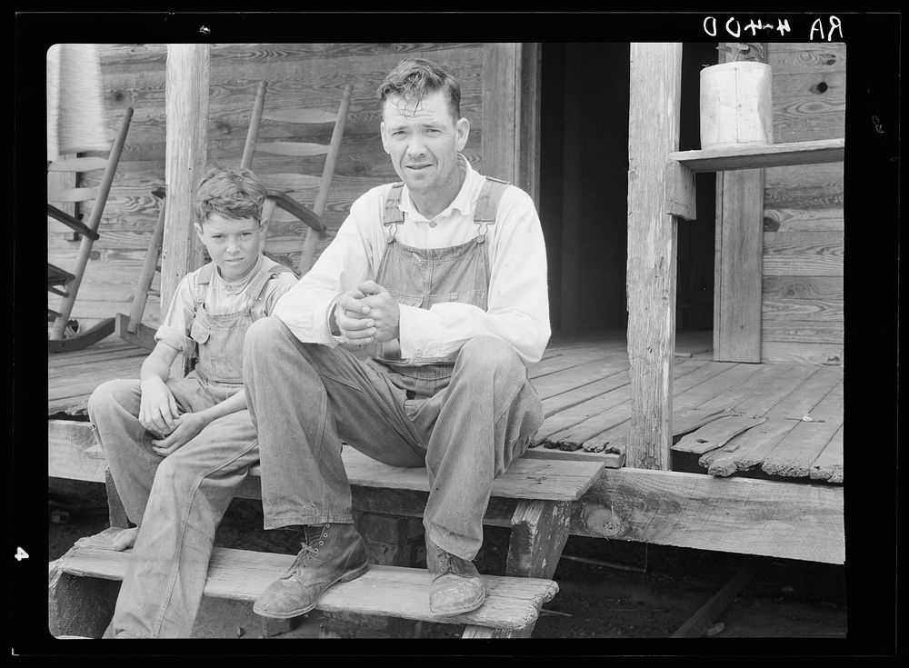 Farmer who will be resettled. Wolf Creek Farms, Georgia. Sourced from the Library of Congress.