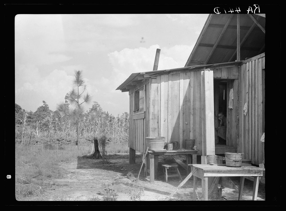 Home of rehabilitation client. Wolf Creek Farms, Georgia. Sourced from the Library of Congress.