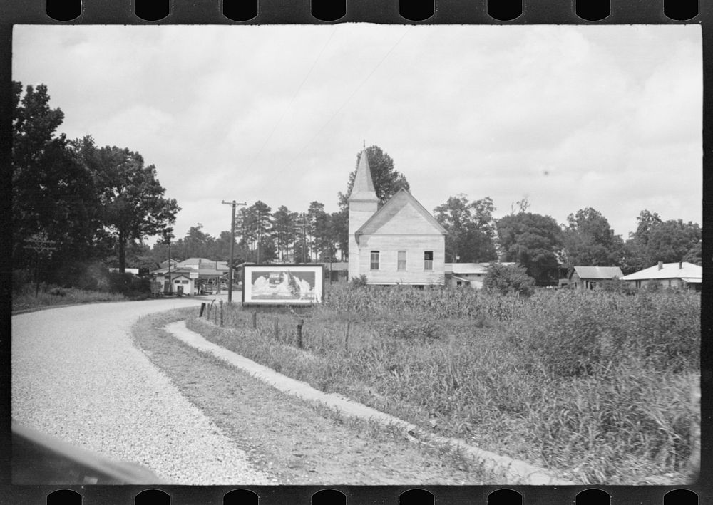 Roadside scene, Alabama. Approach Moundville. Free Photo rawpixel