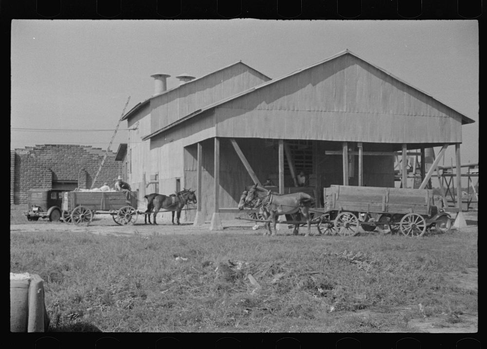 Cotton gin, Hale County, Alabama. Sourced from the Library of Congress.