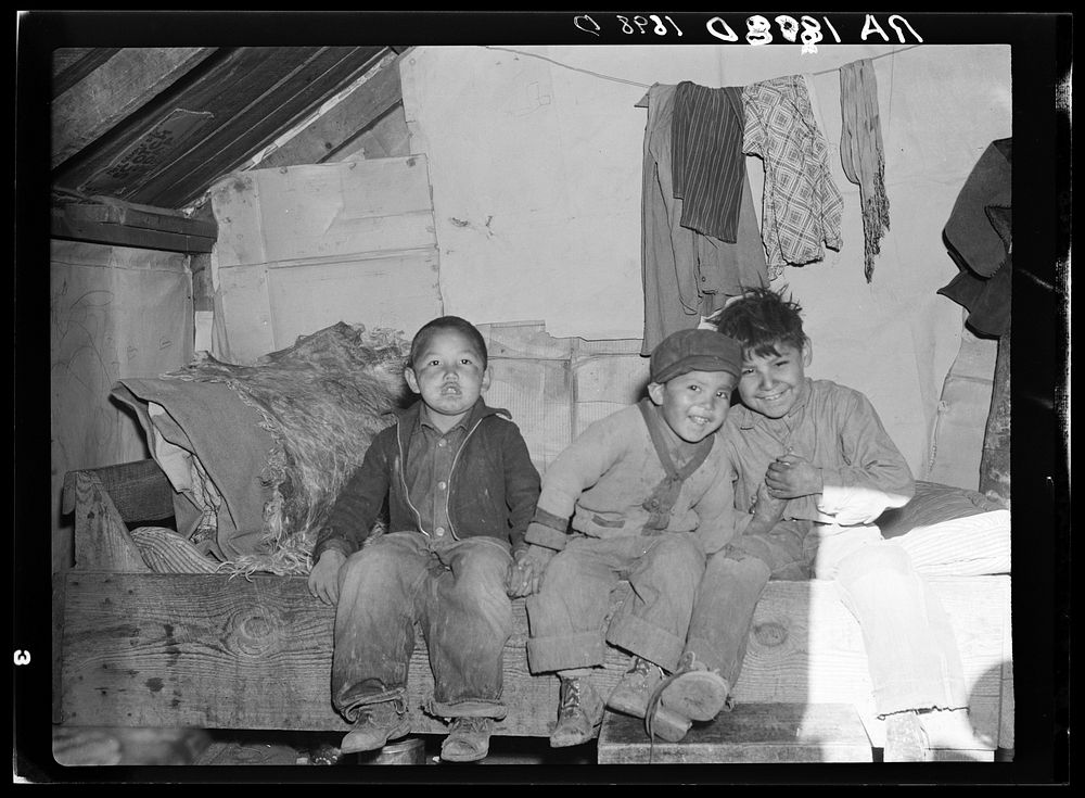 Indian children. Mescalero Reservation, New Mexico. Sourced from the Library of Congress.