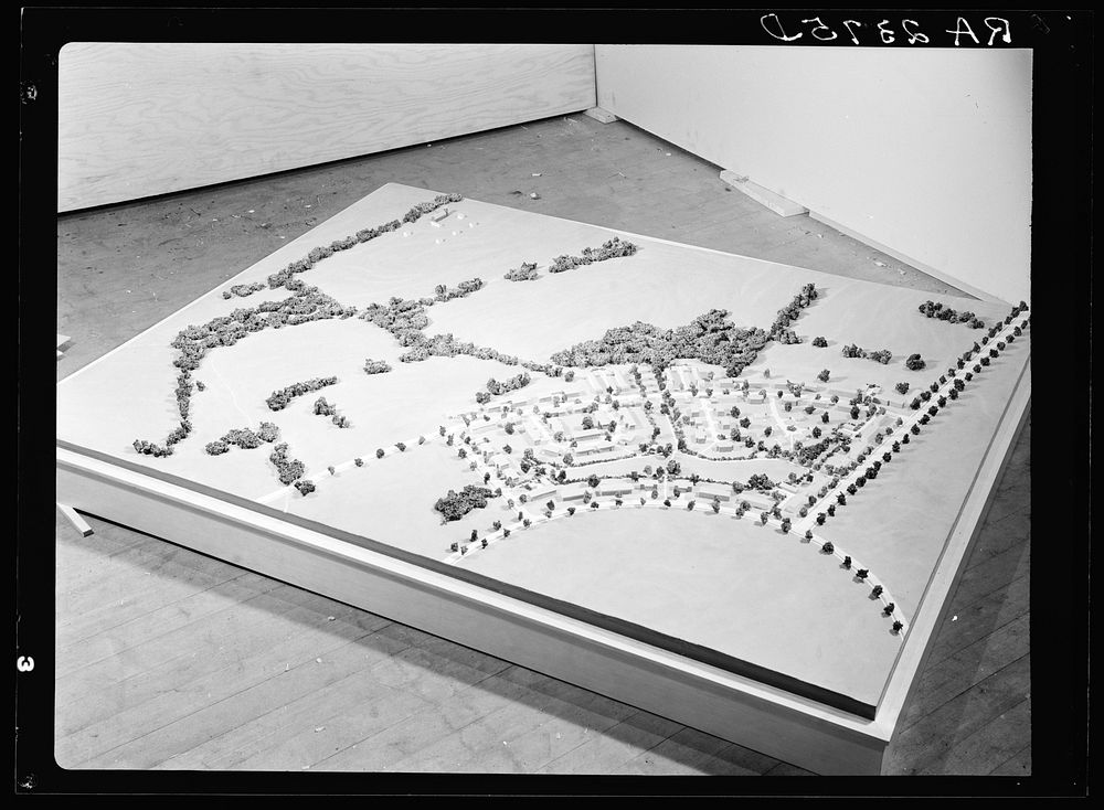 Model plan. Greenbelt, Maryland. Sourced from the Library of Congress.