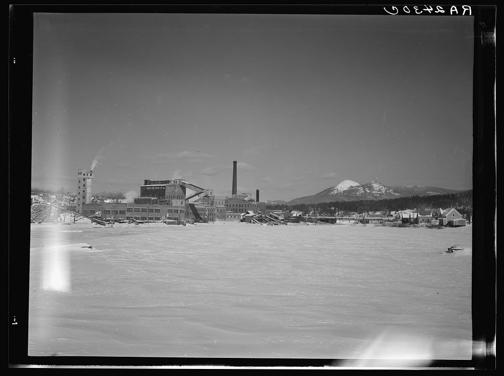 Pulp paper mill. Groveton, New Hampshire. Sourced from the Library of Congress.