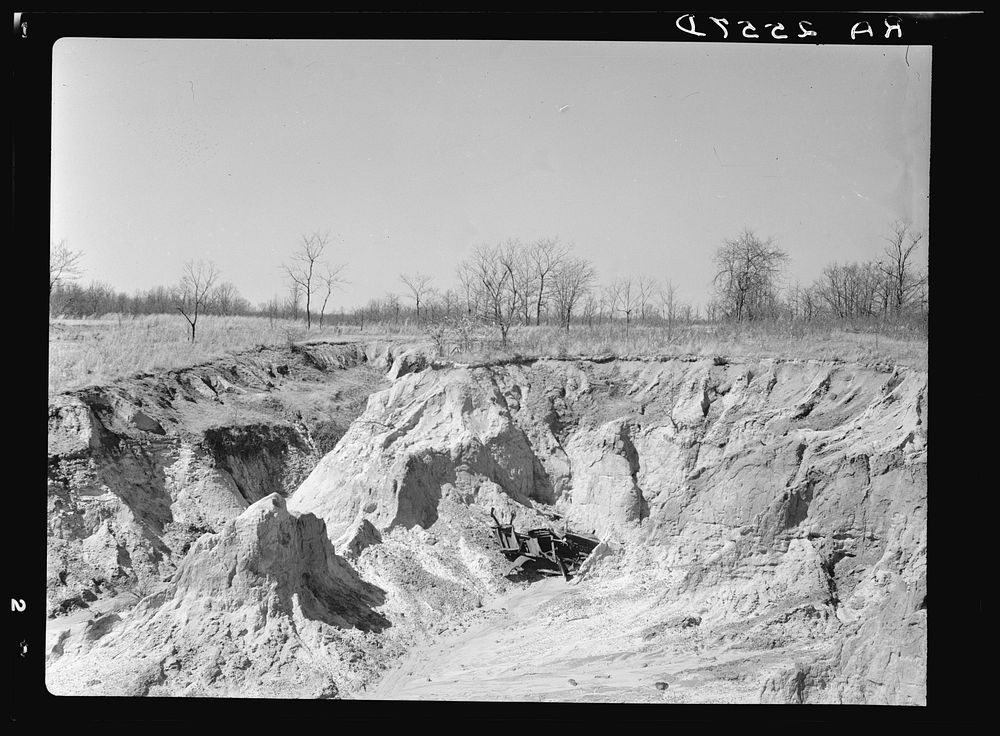 Erosion on Coalins Forest and Game Reservation between Cumberland and Tennessee Rivers in Kentucky. Sourced from the Library…