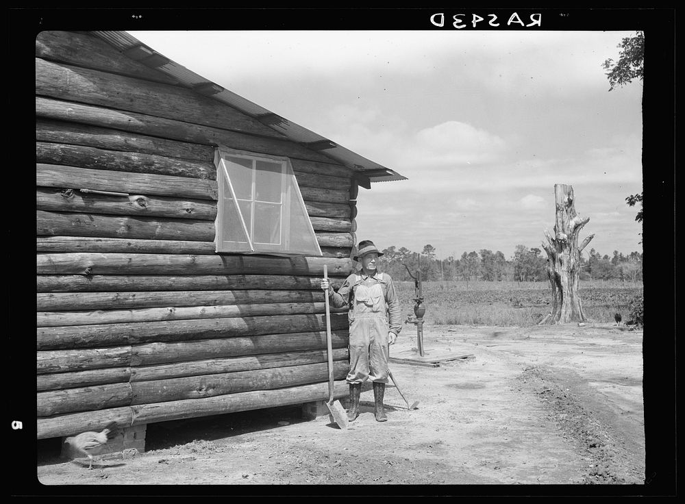 Resettled farmer. Wolf Creek Farms, Georgia. Sourced from the Library of Congress.