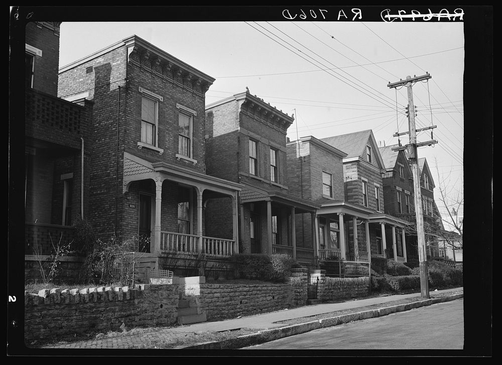 Cheap brick houses. Hamilton County, Ohio. Sourced from the Library of Congress.