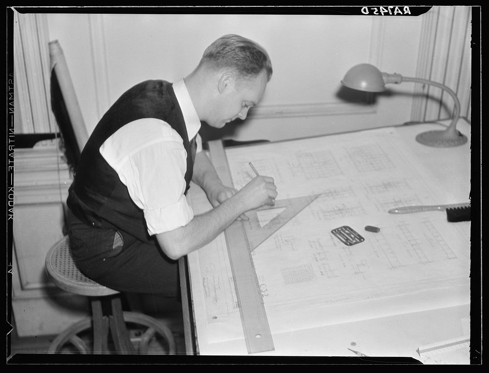 Draftsman. Washington, D.C.. Sourced from the Library of Congress.