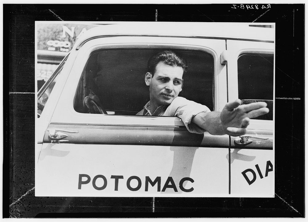 Taxi driver. Washington, D.C.. Sourced from the Library of Congress.