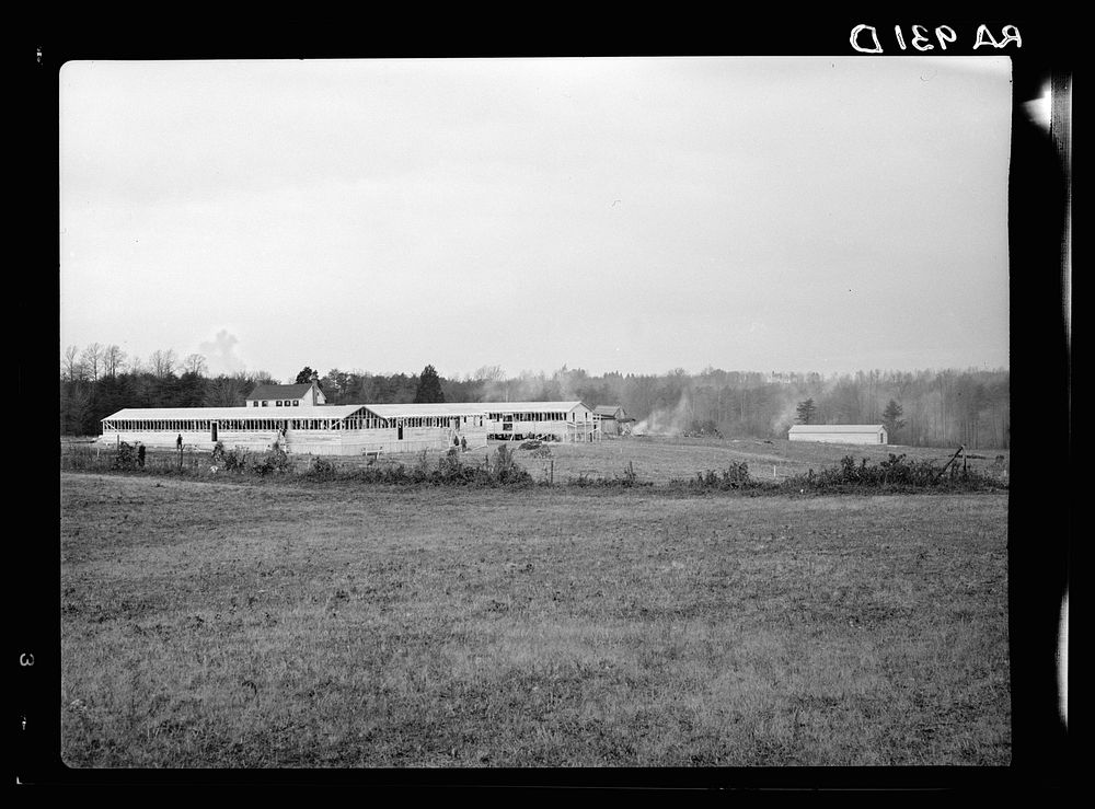 Administration building of the Berwyn project under construction near the McGruder farm. Berwyn, Maryland. Sourced from the…