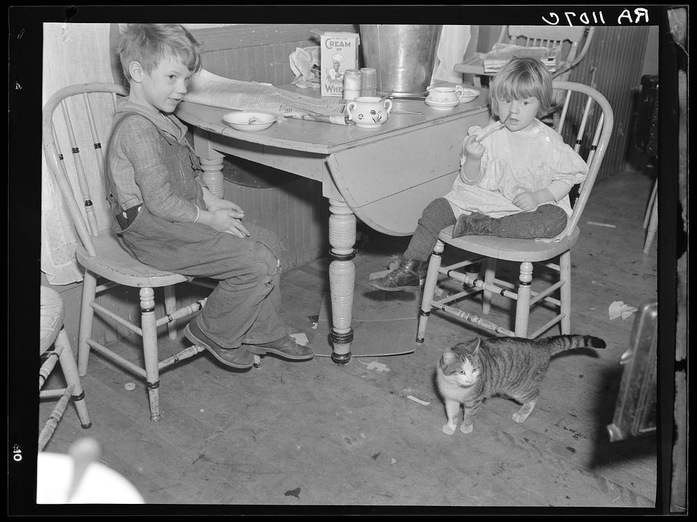 Children of rehabilitation client. Lancaster, New Hampshire. Sourced from the Library of Congress.