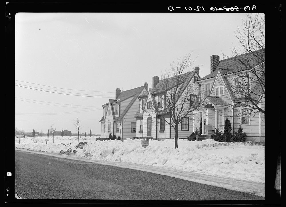 Housing at Bound Brook, New Jersey. Sourced from the Library of Congress.