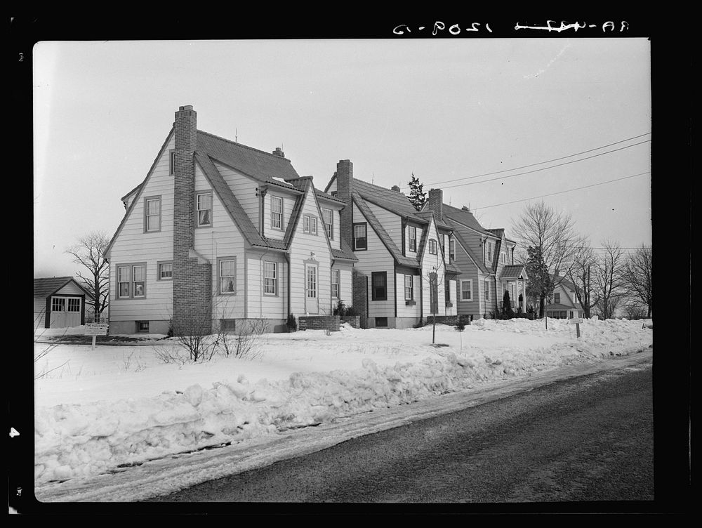 Housing at Bound Brook, New Jersey. Sourced from the Library of Congress.