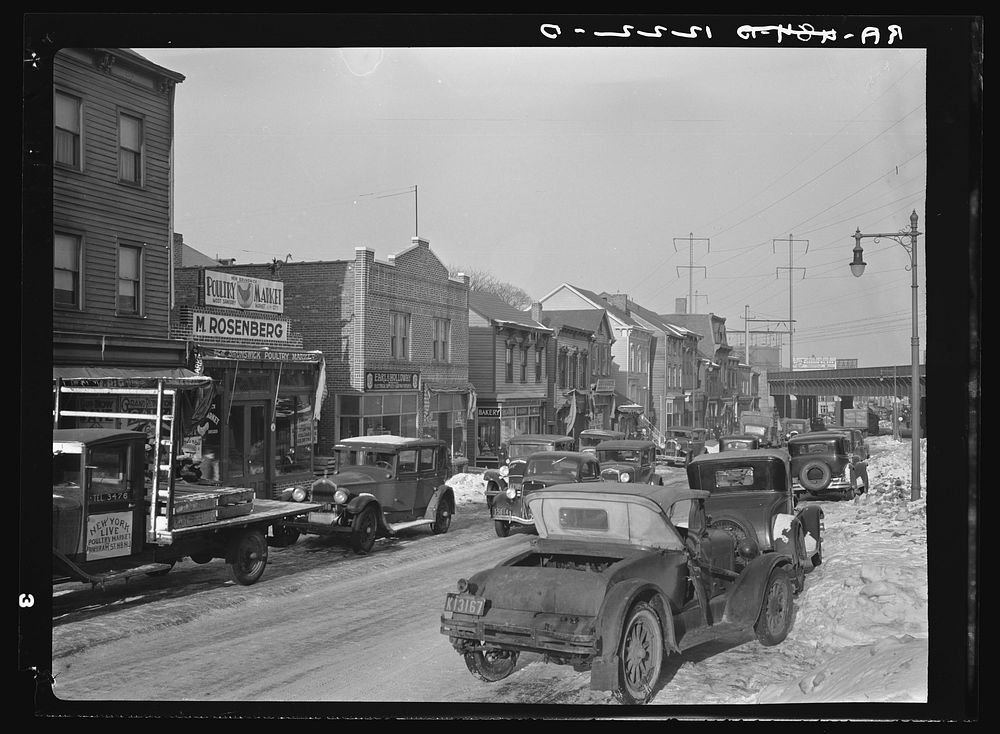 Street in New Brunswick, New Jersey. Sourced from the Library of Congress.