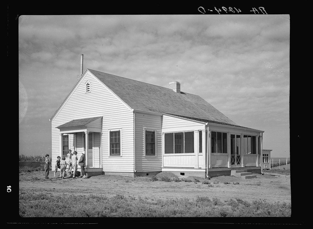 Community hall. Falls City Farmsteads, Nebraska. Sourced from the Library of Congress.