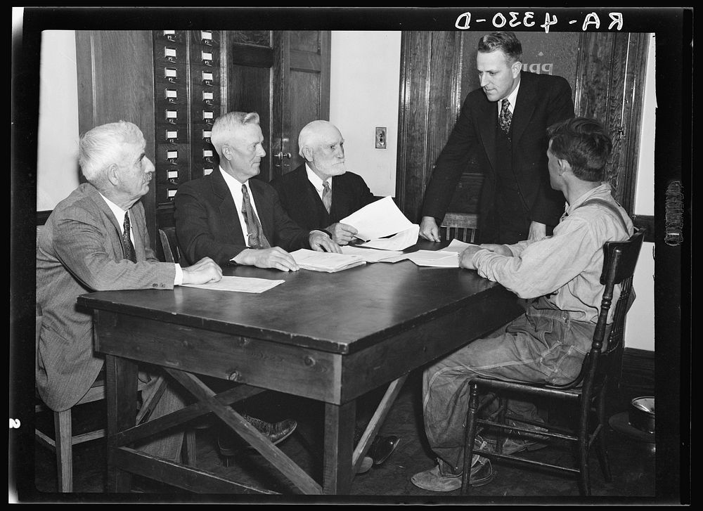 Debt Adjustment Committee. Alliance, Nebraska. Sourced from the Library of Congress.