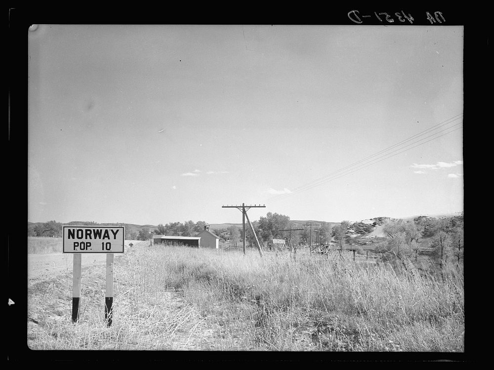 Norway, Nebraska. Sourced from the Library of Congress.