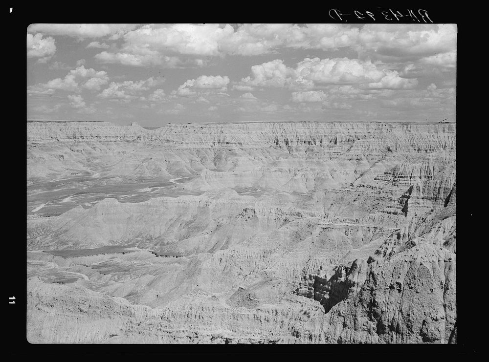 Hell's Half Acre. Badlands National Park extension, South Dakota. Sourced from the Library of Congress.