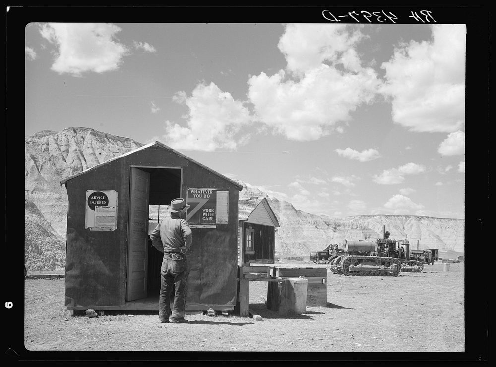 United States Resettlement Administration workcamp. Badlands National Park extension, South Dakota. Sourced from the Library…