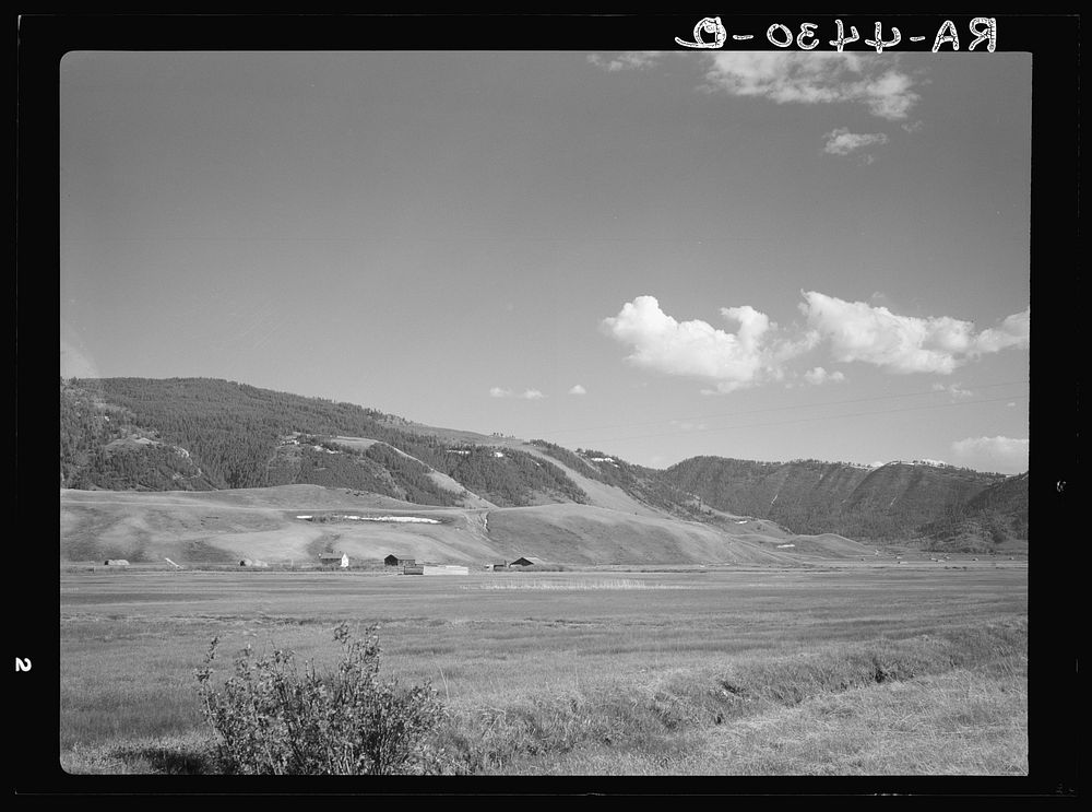 Valley farm. Teton County, Idaho. Sourced from the Library of Congress.