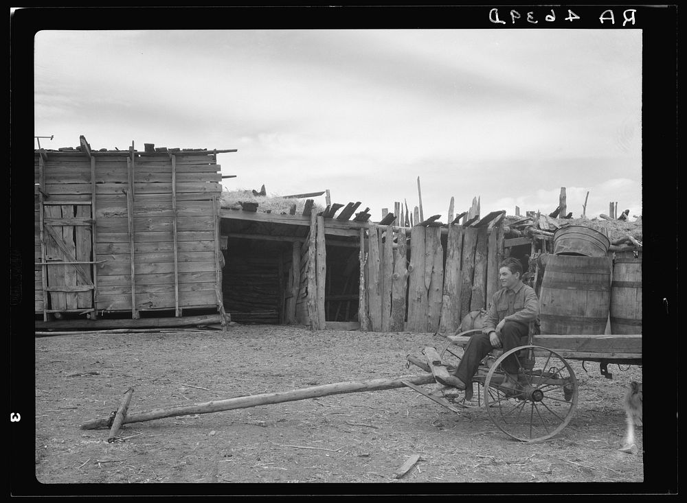 Farm scene. Oneida County, Idaho. Sourced from the Library of Congress.