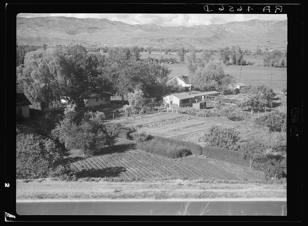 Fertile irrigated valley. Ada County, Idaho. Sourced from the Library of Congress.