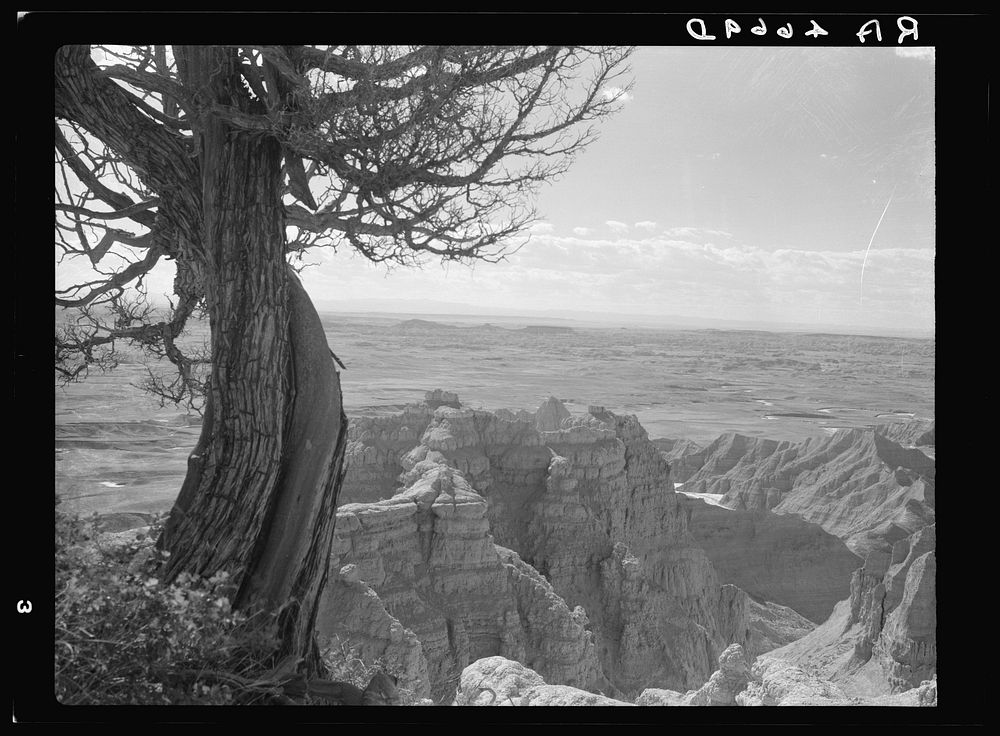 Badlands National Park extension, South Dakota. Sourced from the Library of Congress.