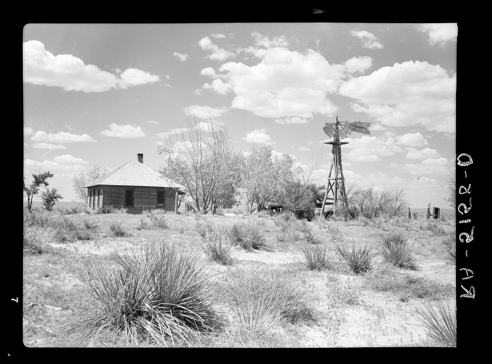 Abandoned farm near Dalhart, Texas. Sourced from the Library of Congress.