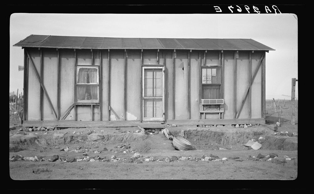 One type of house that was on the land use project before development work started. Las Cruces, New Mexico. Sourced from the…