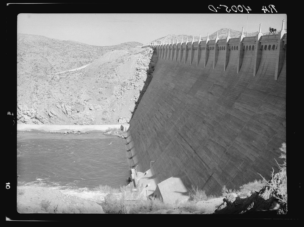 Elephant Butte Dam, New Mexico. Sourced from the Library of Congress.