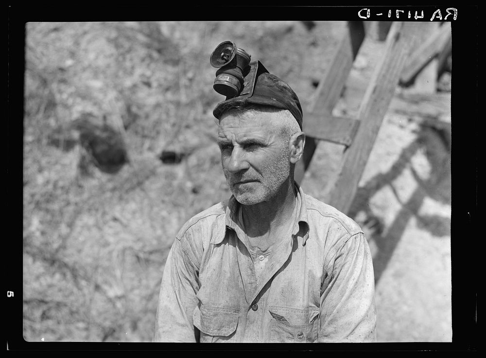 Coal miner. Cherokee County, Kansas. Sourced from the Library of Congress.