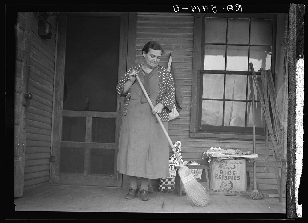 Mrs. Wesley Vickrey, who will move to a new home at Alabama's Gardendale Homesteads. Wyland, Alabama. Sourced from the…