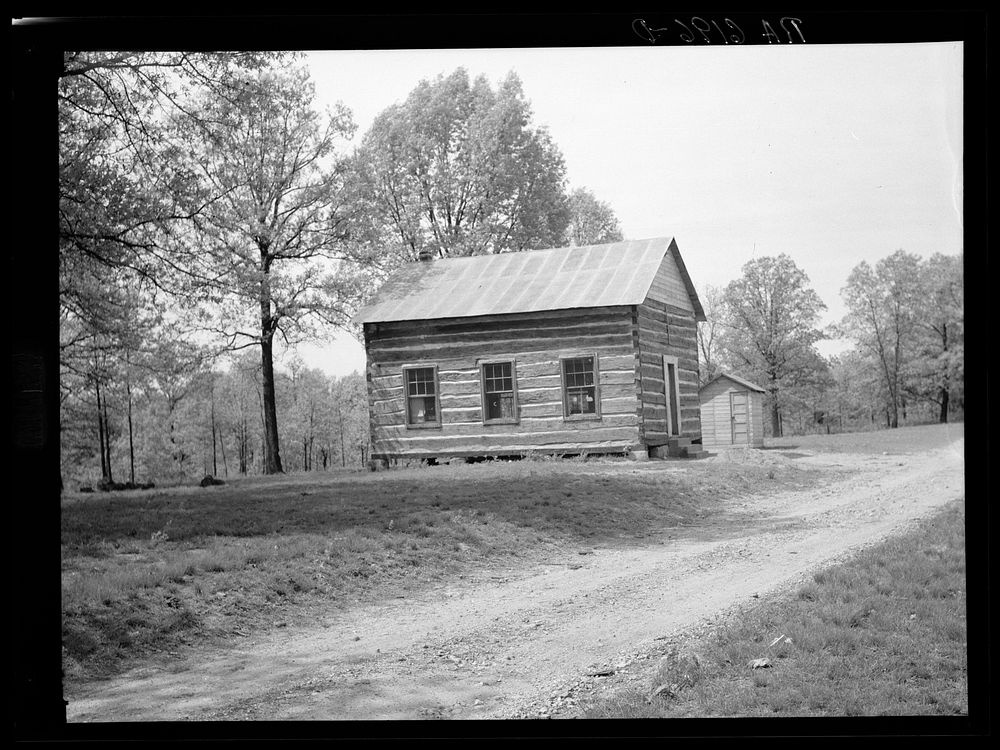 Schoolhouse on passover area to be abandoned soon. Lake of the Ozarks recreational project, Missouri. Sourced from the…