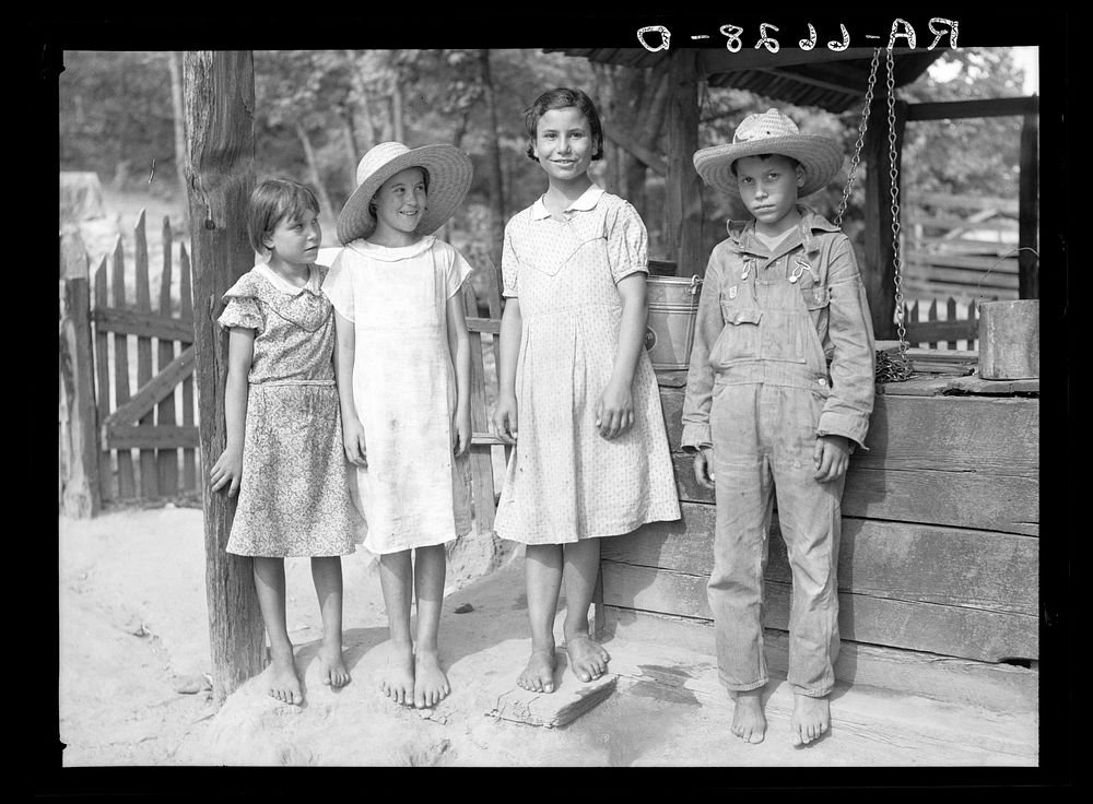 "Griffin children" of west Alabama land use demonstration project near Greensboro, Alabama. Sourced from the Library of…