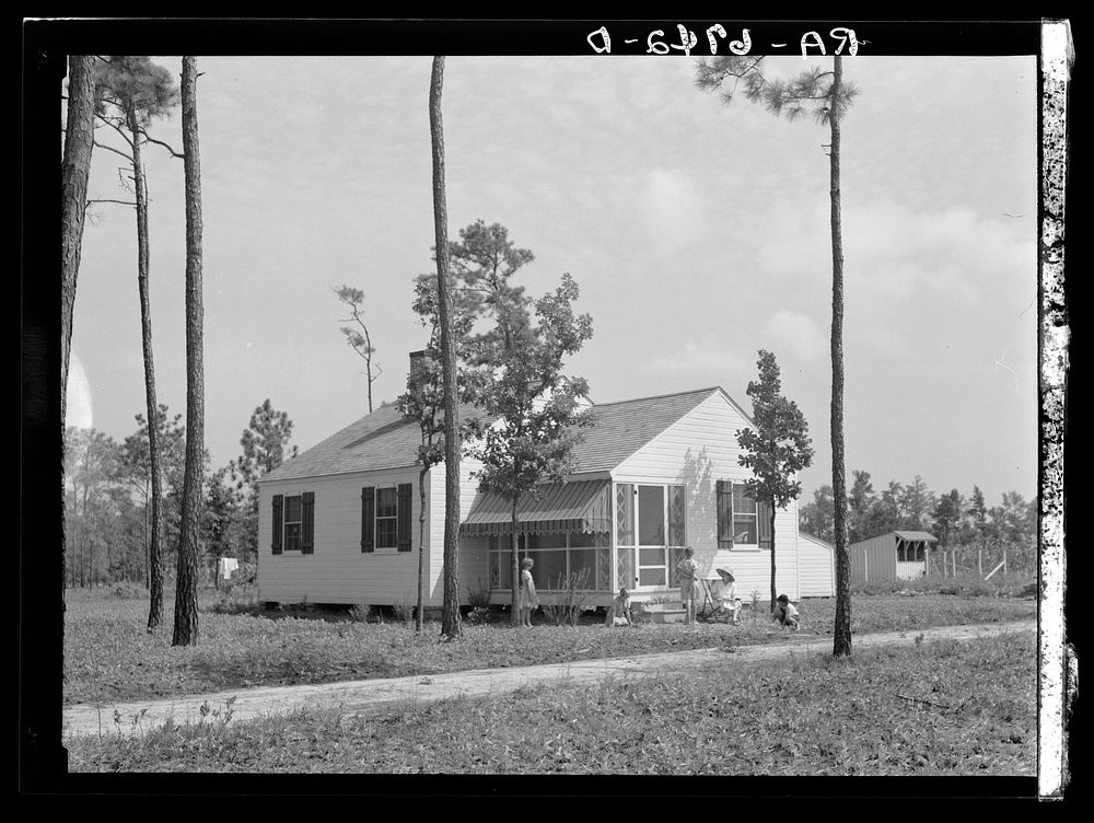 One of the new Penderlea homesteads. North Carolina. Sourced from the Library of Congress.