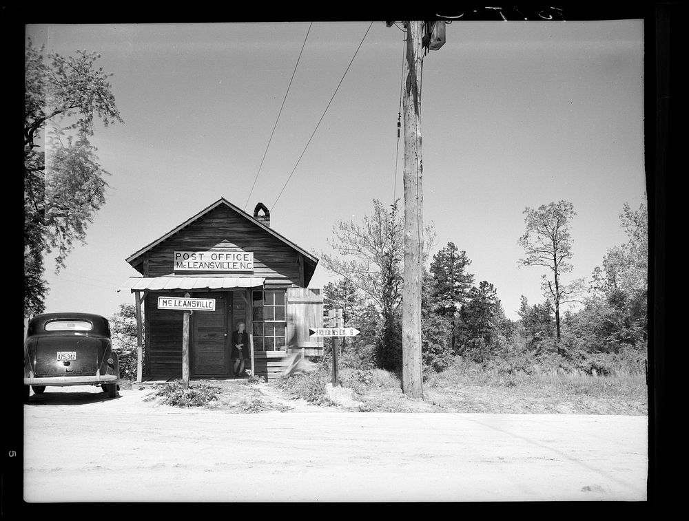 Post office. McLeansville, North Carolina. Sourced from the Library of Congress.