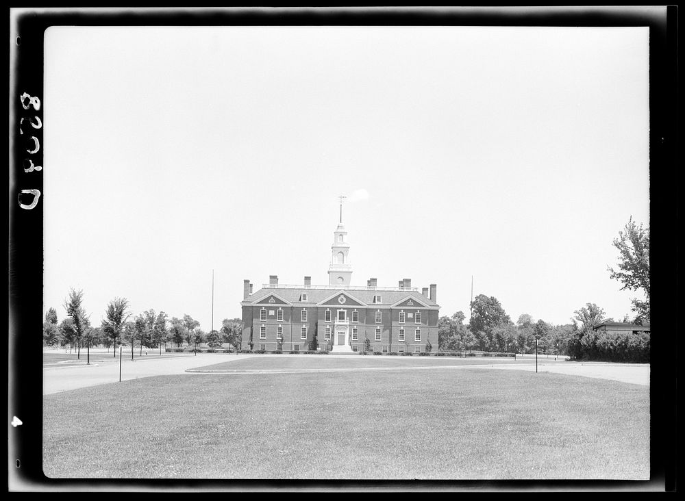 The state capitol at Dover, Delaware. Sourced from the Library of Congress.