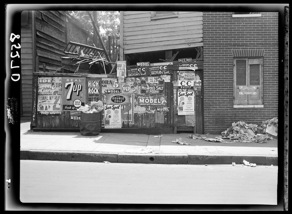 Rear of grocery store. Baltimore, Maryland. Sourced from the Library of Congress.