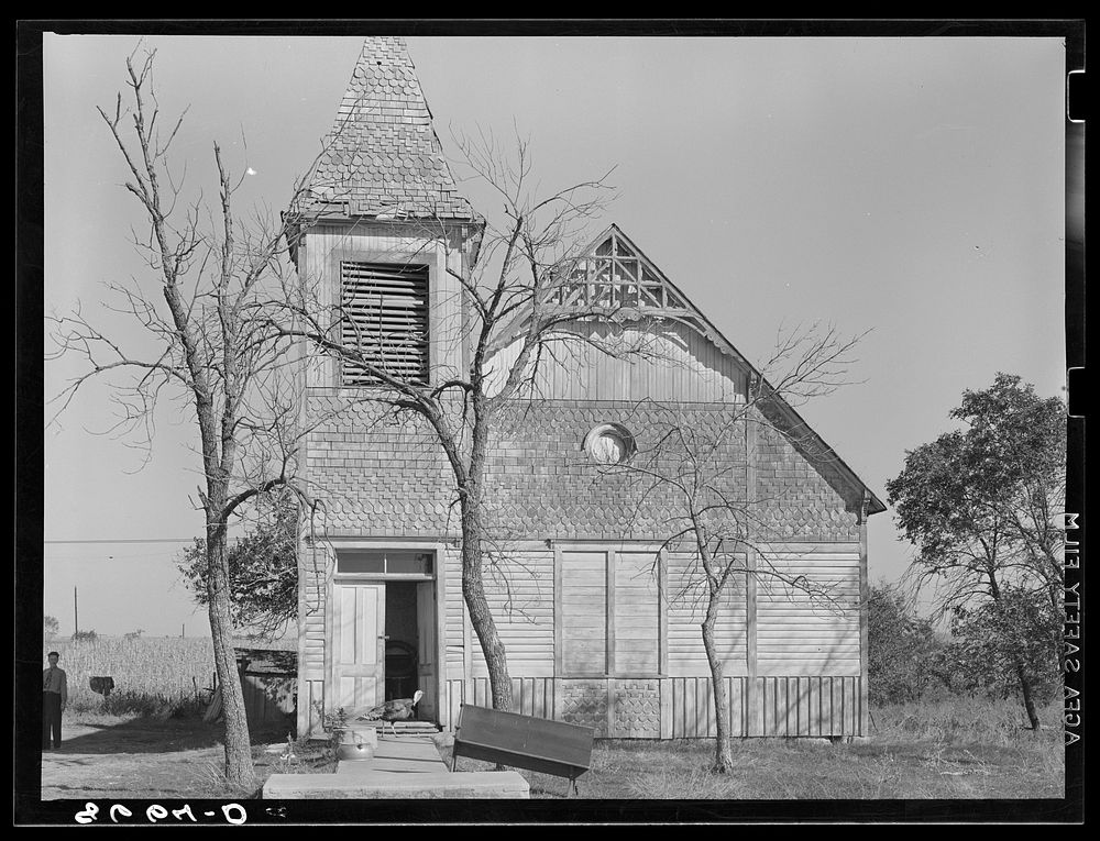 Church. Gage County, Nebraska. This church is now used as a farmhouse. Sourced from the Library of Congress.