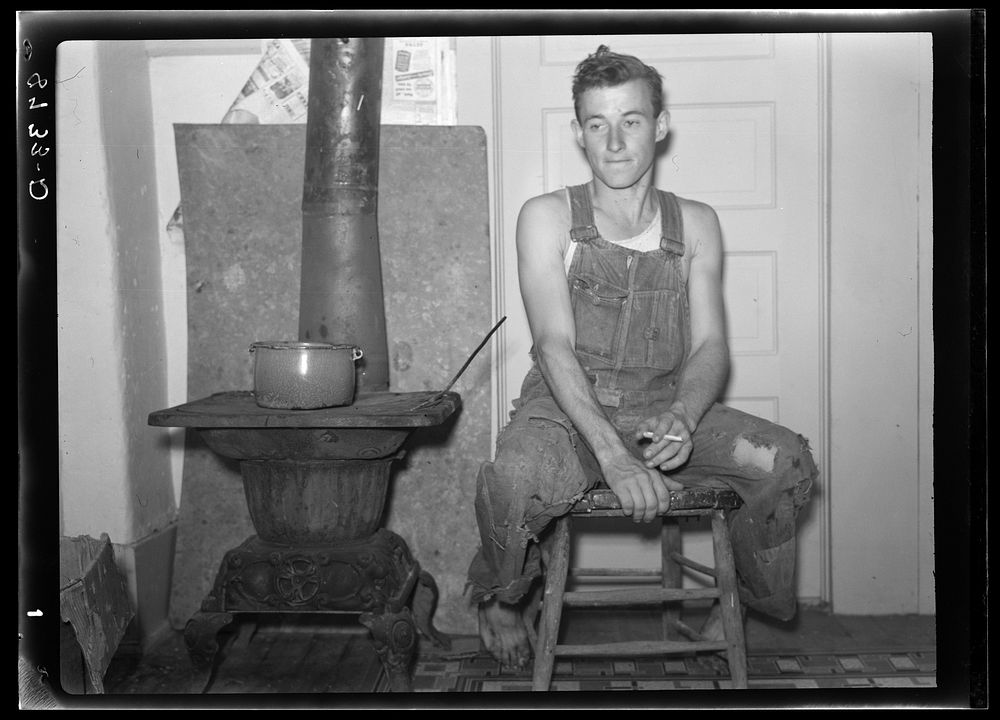 Young farmer of Jefferson County, Kansas. Sourced from the Library of Congress.