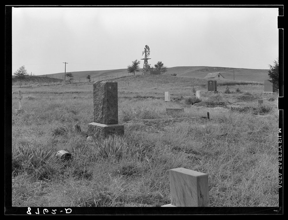 Graveyard Sutherland, Nebraska. Sourced Library Free Photo rawpixel