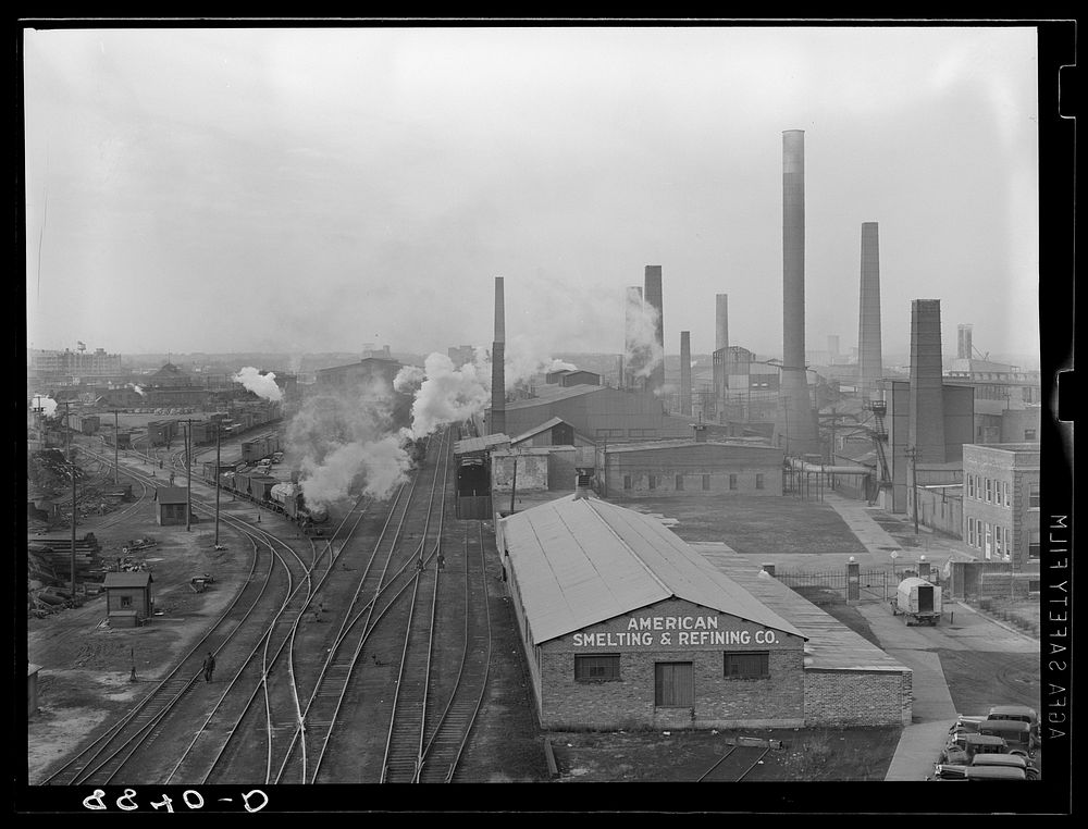 Largest smelting furnace in the world. Omaha, Nebraska. Sourced from the Library of Congress.