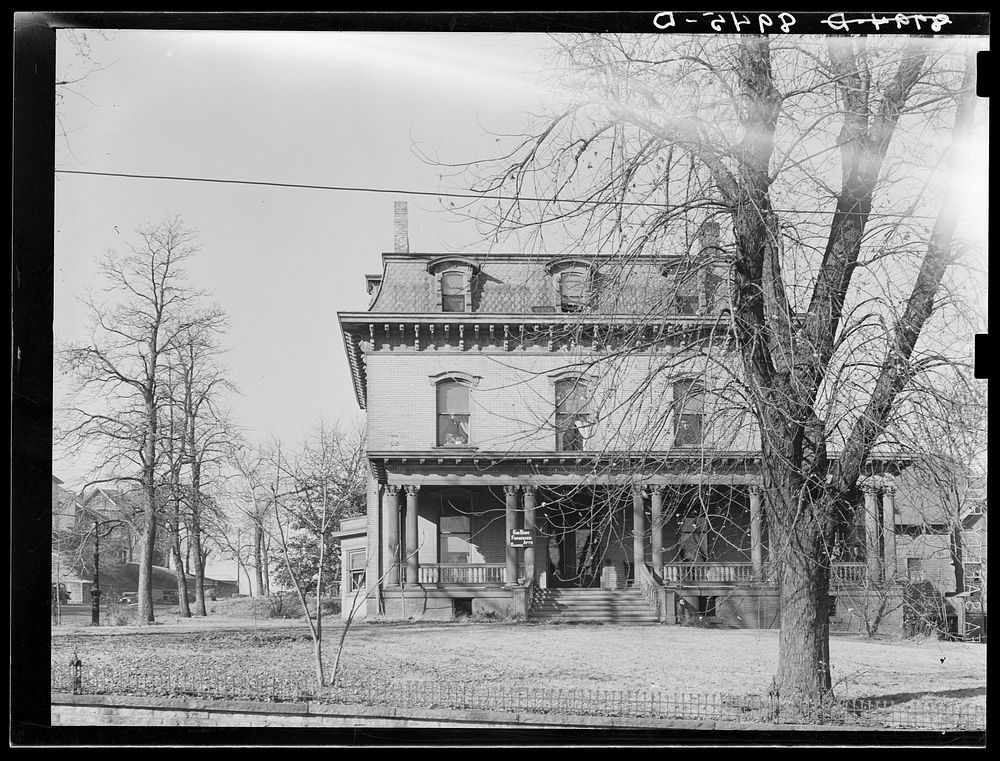 Rooming house, formerly the home of the Creighton family, pioneers in Omaha, Nebraska. Sourced from the Library of Congress.