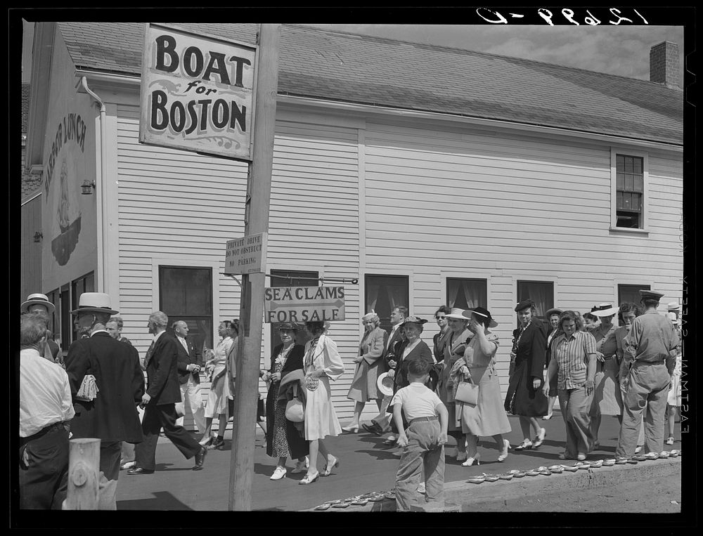 Tourists, fresh off the boat from Boston. With only two hours in town, they buy seashells, dinners, trinkets, and rides on…